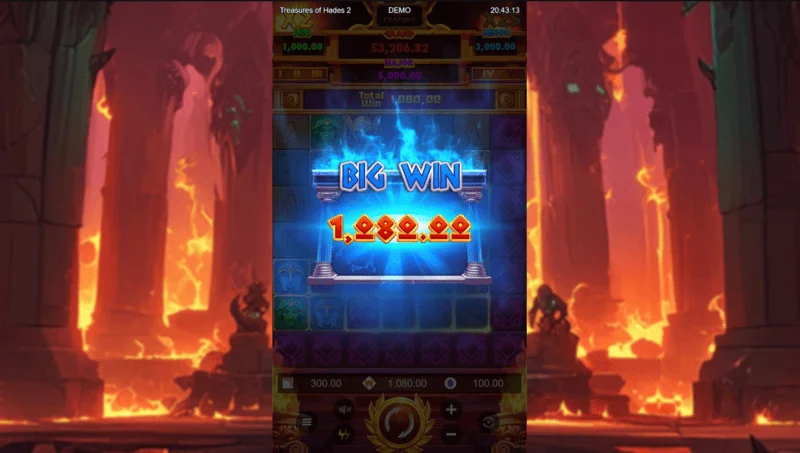 Treasures of Hades 2 — kemenangan besar di grid 7x7 yang diperluas dalam slot dari Rectangle Games